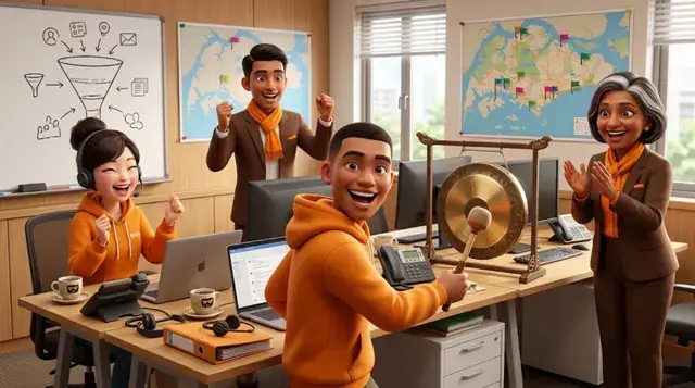 Business Development team at work (AI image)
