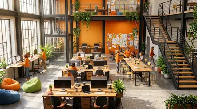 The Kopi Pixel work floor (AI image)